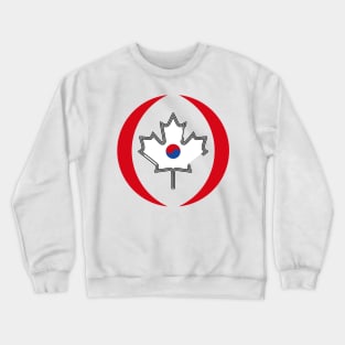 Canadian Korean Multinational Patriot Flag Crewneck Sweatshirt